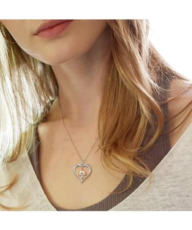 Cute Cat Necklace with Sparkling Zirconia Crystal Birthstone Pendant Necklace for Girls Womens White Gold Over 925 Sterling Silver Animal Necklace Birthstone Jewelry Sweet Present Girlfriend Sisters F Mushroom Jewellery Set - Buy Online on GoSupps.com