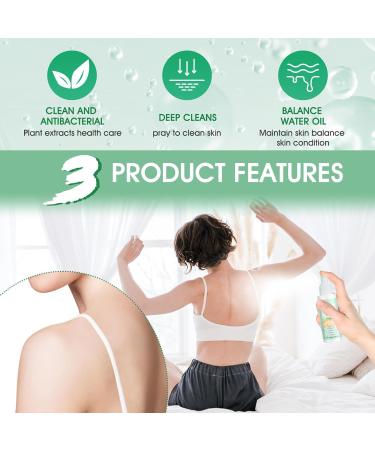  Miioto Back Acne Treatment Spray Back Acne and Chest Acne Removes Excess Oil on the Body and Penetrates Pores Soft and Non-Irritating 120ml - Buy Online on GoSupps.com