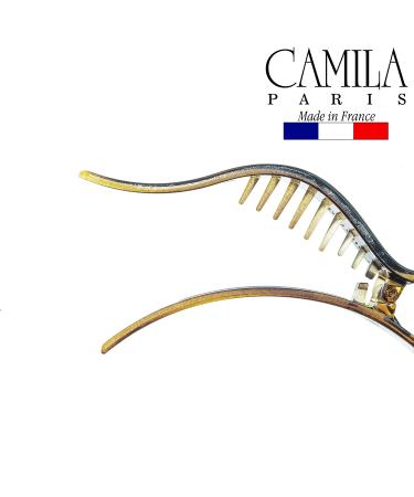 Camila Paris CP922 French Alligator Hair Clip for Women - Stylish Duckbill Claw Clips for Strong Hold and Styling - Made in France Tortoise Shell Design - Buy Online on GoSupps.com