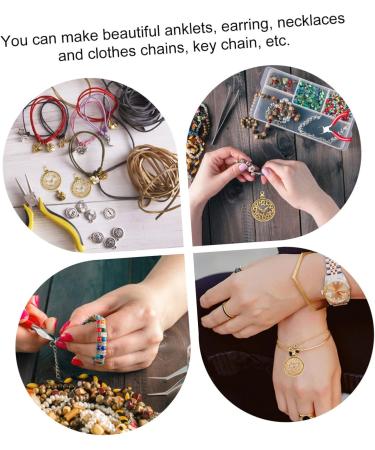 60 Pcs Clock Accessories Clocks Jewlery Charm Bracelets DIY Pendant Charms Supplies Bell Shaped 3.6X2.8cm Golden - Buy Online on GoSupps.com