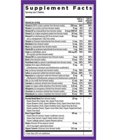 New Chapter Perfect Prenatal Multivitamin â€“ 270 Vegetarian Whole Food Tablets - Buy Online on GoSupps.com