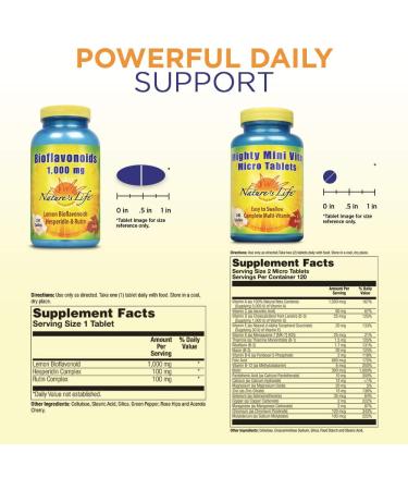 Buy Nature's Life Bioflavonoids 1000 mg - 250 Tablets | Antioxidant Support - Buy Online on GoSupps.com