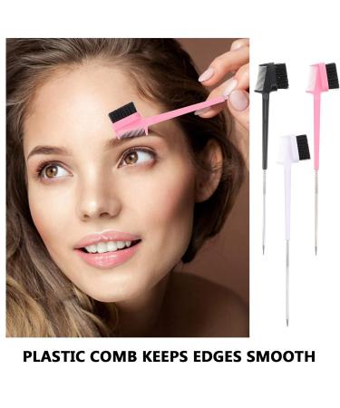 Lurrose 3Pcs Makeup Eyebrow Brush & Mascara Comb - Portable Double Ended Eye Tool for Women & Girls | Beauty Cosmetic Essentials - Buy Online on GoSupps.com
