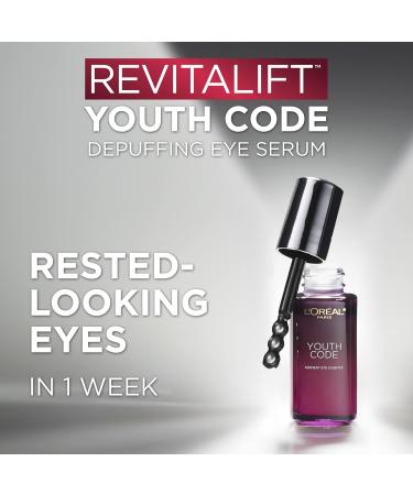 L'Or al Paris 10% Probiotic Ferments + Caffeine Eye Serum for Brighter Eye Area looks Brighter more Hydrated Smoother Revitalift Youth Code Caffeine Eye Serum Skincare 20 ml Eye Serum - 20ml - Buy Online on GoSupps.com