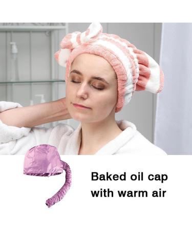 Hair Steamer for Conditioning Soft for Conditioning | Hair Conditioning Avoid Electric Scald Burn for Dyed Curly Straight Hair Dryer Hondony Pink - Buy Online on GoSupps.com