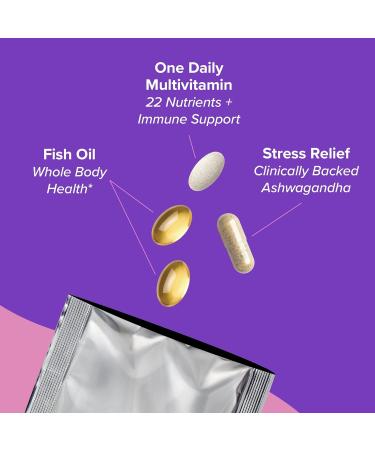 GNC Women's Stress Relief Vitapak, Stress & Cortisol Management, 30 Count - Buy Online on GoSupps.com