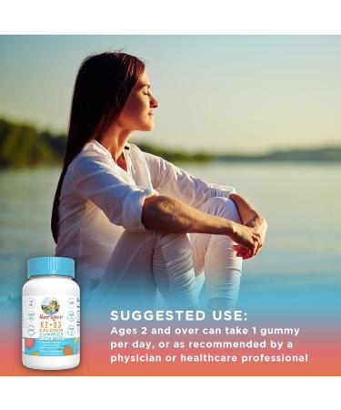 MaryRuth Organics Calcium with Vitamin D3 & K2 - 60 Gummies | Bone Support Supplement | Vegan, Non-GMO, Gluten Free | 2 Month Supply - Buy Online on GoSupps.com