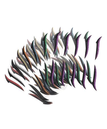 FOMIYES 80 Pairs Eyeliner Glitter Stickers Stickera Eye Shadow Stickers Eye Makeup Tools Eyes Adhesive Tape 4X0.5X0.1CMx2pcs Assorted Colorx2pcs