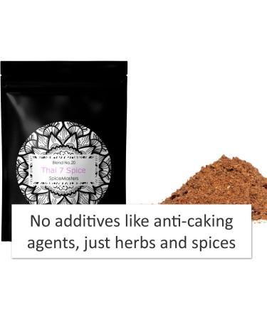 Thai 7 Spice Mix - Hand Blended Premium Seasoning by Spice Masters - Makes 5 Easy Family Meals - Authentic & Simple - 50g Pack - Free Same Day Dispatch - Buy Online on GoSupps.com