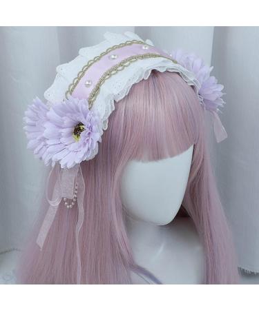 amangul Sweet Hair Women Washing Face Hairband Pleated Laces Elegant Flower Shape Headbands Hair Hoop for Girls - Buy Online on GoSupps.com