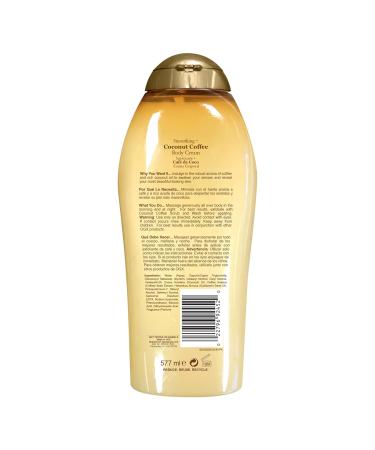 OGX Smoothing + Coconut Coffee Body Cream 19.5 oz (Pack of 3) 19.5 Fl Oz (Pack of 3) - Buy Online on GoSupps.com