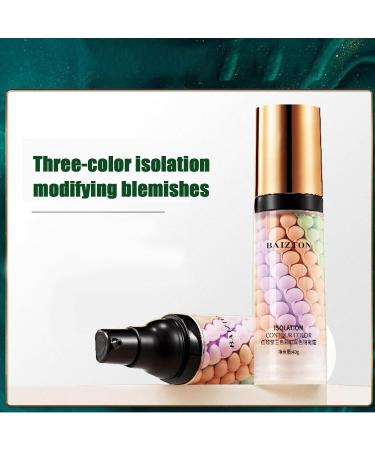  Duqulle One-step color | Tricolor Insulating Cream 40g - Waterproof primer and color-correcting foundation concealing imperfections to neutralize dark circles and dullness - Buy Online on GoSupps.com