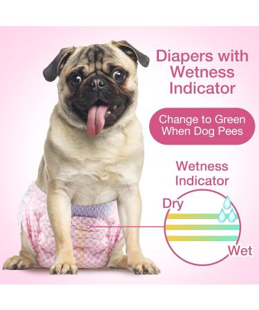 Flying Paws Disposable Dog Diapers - Adjustable & Suitable for Dogs & Cats | M Size (10 Pack) - Premium Quality for Stress-Free Pet Care - Buy Online on GoSupps.com