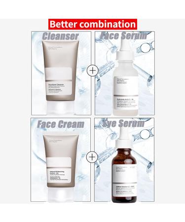 Skincare Set Gifts for Teenagers Girls - Skincare Gift Set Women - Includes Squalane Cleanser Hyaluronic Acid 2% + B5 and Natural Moisturizing Factors and HA - Hydrating Facial Kit(3PCS) - Buy Online on GoSupps.com