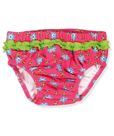 Playshoes Unisex Children's UV Protection Diaper Pants Swim Trunks Swimwear 86-92 Flowers