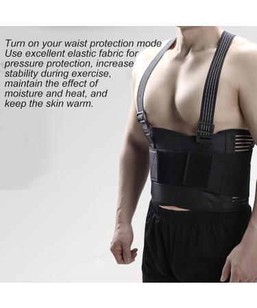 Back Brace For Lower Back | Elastic Back Brace For Lower Back Breathable Posture Corrector Protector Lumbar Support Pad Back Brace For Lower Back All-Round Waist Protection  - Buy Online on GoSupps.com