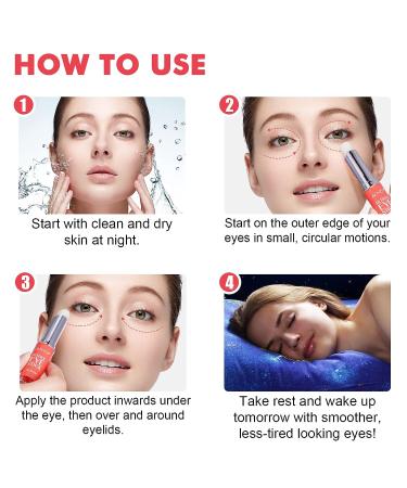 Retinol Eye Cream with Collagen & Hyaluronic Acid 0.1 oz - Anti Aging Dark Circle & Puffiness Treatment | Visible Results in 3-4 Weeks | Eye Brightener Balm for Wrinkles - Buy Online on GoSupps.com