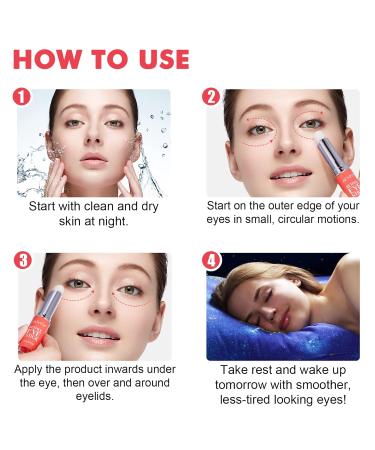 Retinol Eye Stick & Cream - Dark Circles Puffiness & Wrinkles Treatment | Anti-Aging Hydrating Eye Care - Buy Online on GoSupps.com