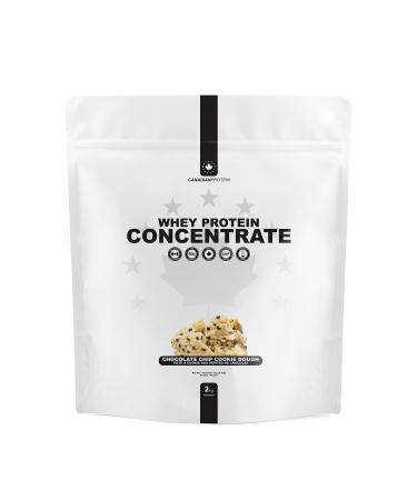 Canadian Protein Whey Concentrate 24g of Protein | 6 kg of Chocolate Chip Cookie Dough Flavored Low Carb Keto Friendly Workout Recovery Drink | Protein Powder Rich in BCAA Amino Acids