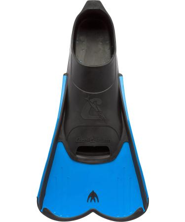 Cressi Short Full Foot Fins for Swimming & Training - Blue, EU 43/44, US Man 9.5/10.5, US Lady 10.5/11.5 - Buy Online on GoSupps.com
