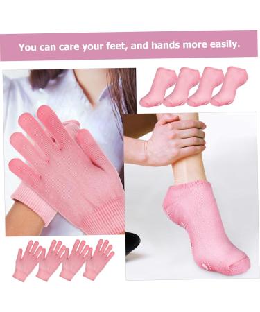 FOMIYES 4 Sets Spa Moisturizing Socks Moisturizing Gloves Softening Hand Gloves Sleep Gloves Remover Socks Moisturizing Foot Socks Moisturizer Socks Hand Skin Care Gloves Cotton Gel - Buy Online on GoSupps.com
