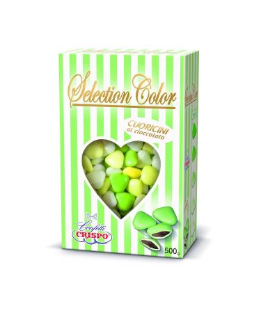 CRISPO CRISPO CONFETTI | Selection Color Mini Hearts | GREEN | 500g