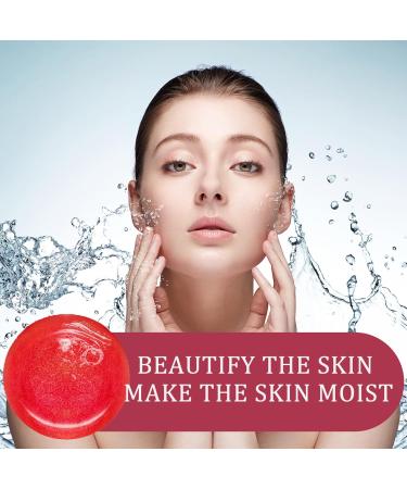 Moisturising Bar Soap for Acne Blackheads Dark Spot - Natural & Organic Body & Hand Soap Bar - Natural Soap for Body Face and Hair - Rose Essential Oil Soap - Body Soap for Soft and Smooth Skin - Buy Online on GoSupps.com