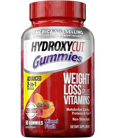 Hydroxycut Caffeine-Free Weight Loss Gummies for Women & Men - Metabolism Booster - 90 Count (Pack of 2) - Buy Online on GoSupps.com