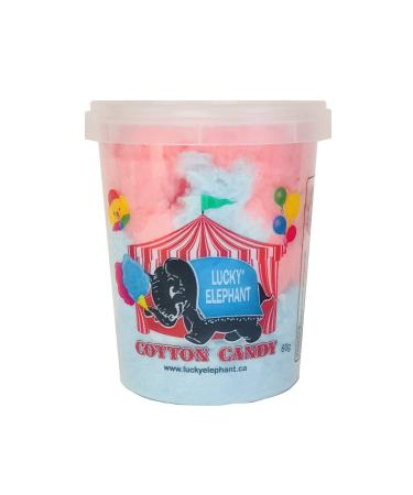 Lucky Elephant Pre-Packaged Cotton Candy Tub - 60g