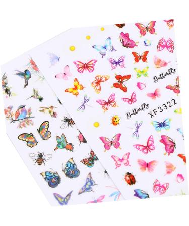 Healvian 8 Sheets Women Nail Art Sticker Nail Design DIY Fingernails Nail Decal Nail Stickers Nail Decor Stickers Nail Art Stickers Flower Patterns Manicure Tips Flower Stickers - Buy Online on GoSupps.com