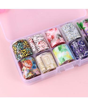 1 Nail Stickers Nail Art Decals Flower Stickers Flower Nail Decorations Applique Sixtieth Miss Boxed - Buy Online on GoSupps.com