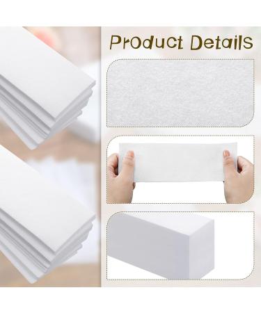 2000 PCS Large Non-Woven Wax Strips for Hair Removal - 3 x 8 Inch Body & Face Waxing Strips - For Men & Women - White - Buy Online on GoSupps.com