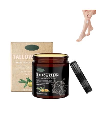 Tallow skin cream natural face and body care rich moisturizer with bovine tallow soothing and nourishing care for supple skin tallow cream