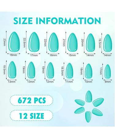 720 Pcs 30 Packs Medium Square Almond Shaped False Nails - Bright Colors - Buy Online on GoSupps.com
