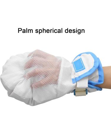 LIZEALUCKY Medical Hand Restraints Mitts for Dementia & Elderly - Breathable Mesh Thick Sponge Blue Safety Gloves - Buy Online on GoSupps.com