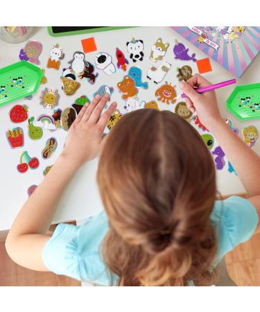 Kawaii Diamond Painting Stickers for Kids - Holographic Gem Art Kits with Diamond Art Stickers - Fun Diamond Painting for Kids - Buy Online on GoSupps.com
