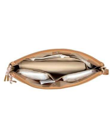 L SSIG Baby Diaper Bag with Changing Mat - Beige/Camel Brown | Stylish & Functional On-the-Go Organizer - Buy Online on GoSupps.com