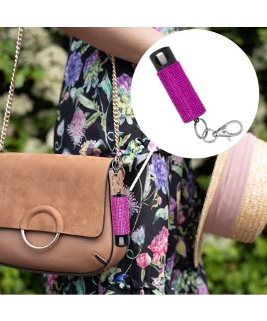 Guard Dog Bling-it-On Pink Glitter Pepper Spray Key Holder - 16ft Range | Fashionable Self Defense Accessory - Buy Online on GoSupps.com