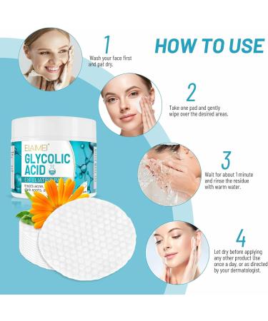 Glycolic Acid Pads Glycolic Acid Pads 30% Exfoliates Surface Skin and Reduces Fine Lines and Wrinkles 50Pads - Buy Online on GoSupps.com