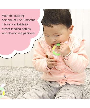 Buy Infant Teething Toy - Dishwasher Safe Flexible Rubber Teether for Newborns - Food Grade - Pink - Buy Online on GoSupps.com