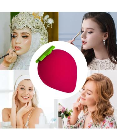 Cute Makeup Sponge - Cute Fruit Shape Soft Beauty Sponge - Multi-Purpose Cosmetics Sponge Makeup Blender for Beginners Beauty Lovers Women Strawberry - Buy Online on GoSupps.com