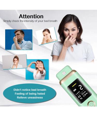 Oral Odor Freshening Monitor - Portable Bad Oral Odor Detector Smart Oral Meter Device Focused on Oral Cavity Tester with Odor Checking 32 - bit Chip for Precise Bad Smell Detection - Green - Buy Online on GoSupps.com