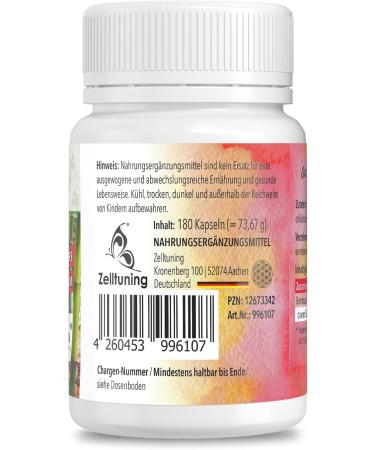 Bamboo-Love Silica Capsules - Vegan & Pure Silica for Skin Hair & Nails - 180 High-Dose Dietary Supplements from Germany - Buy Online on GoSupps.com