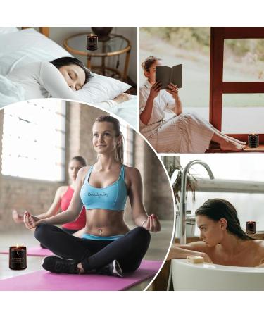 Violet Iris Scented Candles - Home Aromatherapy Gifts for Men & Women in Amber Jar - International Shipping Available - Buy Online on GoSupps.com