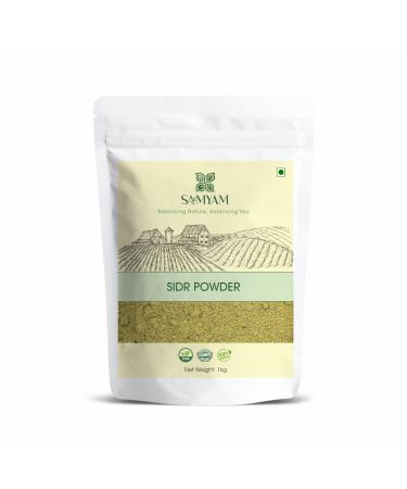 SAMYAM Poudre de Sidr/Jujube naturelle - Paquet de 1 kg | Nettoyant naturel pour cheveux et corps savon aux herbes 1Kg