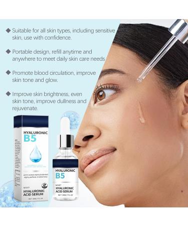 Vitamin B5 Hyaluronic Acid Serum - Face Serum - Dark Spot Correcting Glow Serum for Bright - Dark Spot Correcting Glow Serum Skincare Face Serum for Women - Anti Wrinkle Nourishing - Buy Online on GoSupps.com