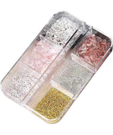 6 Grids Luxury 3D Nail Art Craft Rhinestones Charms DIY Nail Designs Zircon Gems Dangle Manicure Nail Jewelry Diamonds DIY Nail Art - Buy Online on GoSupps.com