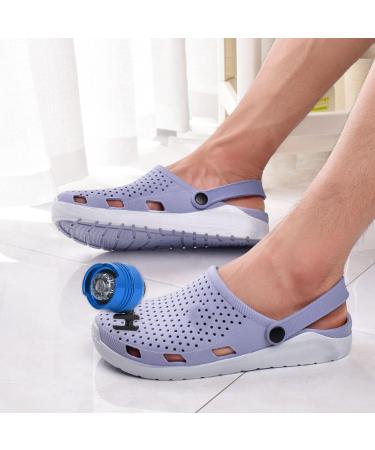 Yosoo Health Gear Blue Clogs with Hands-Free Flashlight - 2 Pieces Aluminum Alloy Clip-On Lights - Buy Online on GoSupps.com