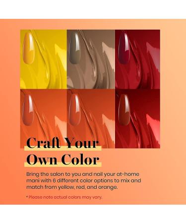 Beetles Gold Yellow Gel Nail Polish Set - 6 Colors for Autumn Nail Art | Soak Off, with Nail Lamp Kit - DIY Manicure Salon at Home - Buy Online on GoSupps.com