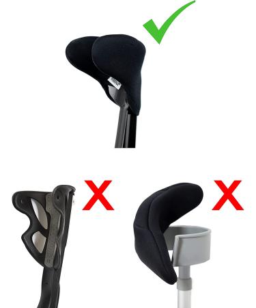KMINA Forearm Crutch Pads (2 Count), Open Cuff - Crutch Padding for Elbow Support - Buy Online on GoSupps.com